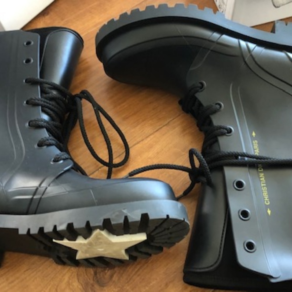 DIOR CAMP RUBBER COMBAT BOOTS - Picture 7 of 7